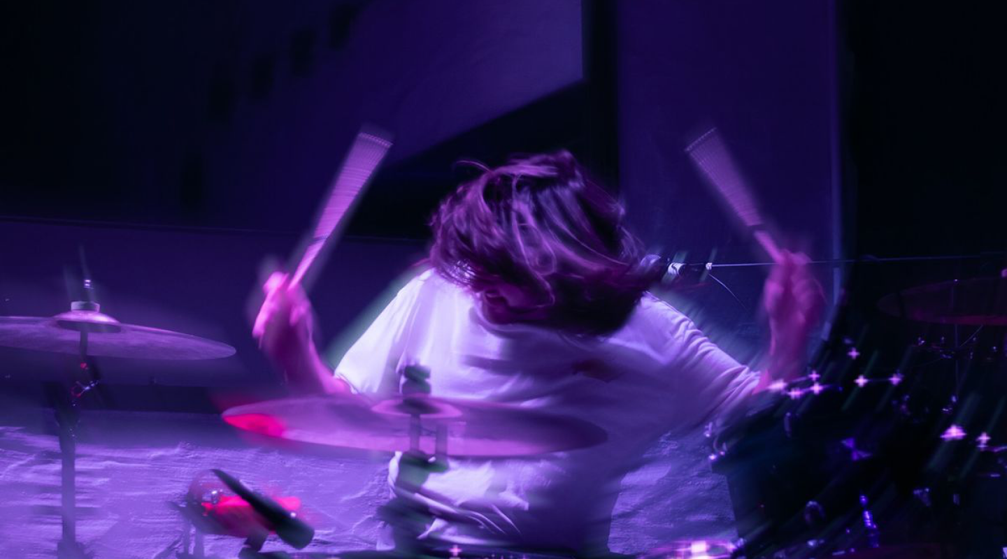 HG Entertainment drummer on stage