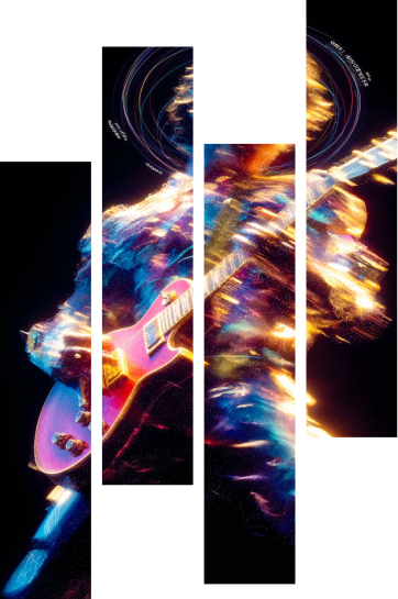 HG guitarist collage